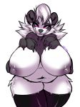  big_breasts breasts bunniehkins chunky female fluffy fullbody invalid_tag mammal panda pinup pose thick_thighs ursine 