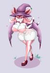  &lt;3 absurd_res anthro big_breasts big_butt breasts butt cleavage clothed clothing footwear hat headgear headwear hi_res high_heels luditima lurantis nintendo pok&eacute;mon pok&eacute;mon_(species) shoes thick_thighs video_games wide_hips witch_hat 
