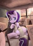  absurd_res blue_eyes butt curtains easel equid female feral friendship_is_magic hair hi_res horn looking_back lying mammal multicolored_hair my_little_pony nsfwdozer on_side starlight_glimmer_(mlp) unicorn window 