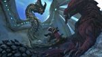  3d_(artwork) animal_genitalia animal_penis barlu capcom claws digital_media_(artwork) domination dragon duo erection fanged_wyvern feet feral flying_wyvern foot_fetish foot_play footjob genitals hi_res legiana looking_pleasured male masturbation monster_hunter odogaron open_mouth penile penile_masturbation penis scales sex source_filmmaker talonjob talons teeth tongue tongue_out video_games wings wyvern 