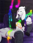  asriel_dreemurr_(god_form) big_penis bodily_fluids boss_monster bovid caprine colored_cum cum ejaculation genital_fluids genitals hi_res huge_penis hyper hyper_genitalia hyper_penis male mammal masturbation penis rainbow_cum solo tridark undertale unusual_cum video_games 