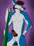  3:4 anthro dolar domination hi_res leash leash_pull male nude petplay roleplay solo 