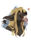  absurd_res anthro big_ears biobatz bodily_fluids bust_portrait chiropteran dripping drooling fangs fukari hair hi_res licking long_hair long_tongue male mammal mouth_shot narrowed_eyes open_mouth portrait saliva saliva_drip solo tongue tongue_out wings 