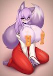  anthro big_breasts blush breasts clothing female hi_res looking_at_viewer open_mouth solo tailzkim 