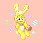  &lt;3 &lt;3_eyes 1:1 anthro balls basket bow_tie cuddles_(htf) egg erection fur genitals happy_tree_friends hi_res lagomorph leporid male mammal penis rabbit smile solo teeth 