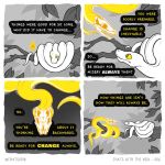  1:1 ambiguous_gender bone comic dialogue english_text fangs feral leaf outside reptile scalie skull skullbird snake spirit text yellow_body 