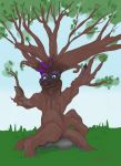  ashwolves5 crux elemental_creature flora_fauna hi_res humanoid inanimate_transformation male pardio plant solo transformation treant tree 