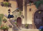  building dress kiki majo_no_takkyuubin stairs summer_dress yusheng 