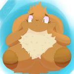  1:1 2020 anthro areola artesjsc brown_areola brown_body brown_fur digital_media_(artwork) eevee female fur mammal nintendo nipples nude pok&eacute;mon pok&eacute;mon_(species) simple_background solo video_games white_body white_fur 