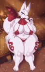  anthro big_breasts blush breasts camel_toe clothing female hi_res looking_at_viewer mrsk navel nipple_outline open_mouth slightly_chubby solo underwear 