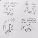  1:1 blue_fox_(foxes_in_love) canid canine comic couple_(disambiguation) dialogue duo english_text feral food fox foxes_in_love fur green_fox_(foxes_in_love) hi_res mammal text 