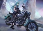  arknights hoshiguma_(arknights) motorcycle tagme 