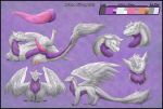  absurd_res butt draco_silverpath dragon emotions feral fluffy genitals hi_res invalid_tag male model_sheet penis positions slit solo wings 