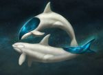  2020 ambiguous_gender cetacean cosmic_background delphinoid digital_media_(artwork) duo feral fin hi_res jademerien mammal marine toothed_whale 