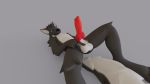  3d_(artwork) animal_genitalia animal_penis anthro balls canid canine canine_penis canis digital_media_(artwork) erection genitals hi_res knot male mammal penis presenting solo ultrayanto ultrayanto_(character) wolf 