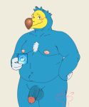  animal_crossing anthro avian bird cut_(disambiguation) genitals humanoid_genitalia humanoid_penis male nintendo orville_(animal_crossing) penis slightly_chubby solo treebarkdragon video_games 