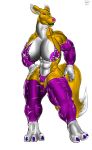  big_breasts bigshow breasts digimon digimon_(species) herm hi_res huge_breasts intersex muscular renamon renamorph solo 