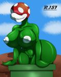  4:5 absurd_res big_breasts breasts elemental_creature eyeless female flora_fauna genitals hi_res huge_breasts humanoid lips mario_bros nintendo nipples not_furry nude piranha_plant plant pussy renegade-157 solo thick_lips video_games wide_hips 