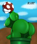  absurd_res big_breasts big_butt breasts butt elemental_creature eyeless female flora_fauna genitals hi_res huge_breasts huge_butt humanoid lips mario_bros nintendo nipples not_furry nude piranha_plant plant pussy rear_view renegade-157 solo thick_lips video_games wide_hips 