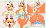  &lt;3 &lt;3_eyes 2020 3_toes animal_crossing anthro anus ass_up audie_(animal_crossing) barefoot big_breasts big_butt bikini bikini_top bite biting_lip blonde_hair blue_eyes bodily_fluids bottomless breasts breath brown_nose butt canid canine canis cheek_tuft cleavage close-up clothed clothing collar countershade_face countershade_torso countershading dipstick_tail english_text eyelashes eyewear eyewear_on_head facial_tuft fangs female front_view fur genital_fluids genitals gym_shorts hair hand_on_face hitachi_magic_wand holding_object holding_sex_toy looking_pleasured lying mammal masturbation midriff multicolored_tail multiple_positions narrowed_eyes navel nintendo nipple_outline on_front on_one_leg open_mouth orange_body orange_fur pawpads pussy pussy_juice rear_view sex_toy seyferwolf short_tail smile solo sound_effects spread_legs spreading standing star_eyes sunglasses sunglasses_on_head sweat swimwear tailwag teeth text thick_thighs toes tongue tongue_out tuft vaginal vaginal_masturbation vibrator video_games wolf 