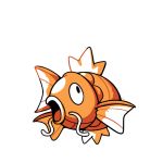  commentary creature english_commentary fish fish_focus full_body gen_1_pokemon magikarp no_humans pokemon pokemon_(creature) rumwik signature simple_background solo white_background 