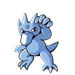  blue_theme claws commentary creature english_commentary full_body gen_1_pokemon golduck no_humans pokemon pokemon_(creature) rumwik signature simple_background solo standing white_background 