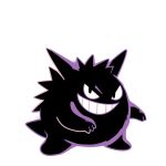  commentary creature english_commentary evil_grin evil_smile full_body gen_1_pokemon gengar ghost grin no_humans pokemon pokemon_(creature) rumwik signature smile solo 