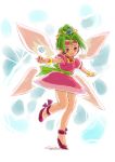 1girl 4suke character_request closed_mouth dress fairy looking_at_viewer panel_de_pon short_hair smile solo 