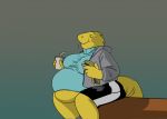  alphys anthro belly belly_overhang belly_squish beverage big_belly big_breasts bottomwear breasts burger clothed clothing eating eyes_closed female food footwear holding_cup holding_object jacket monterrang obese obese_female overweight overweight_female reptile scales scalie shoes shorts sitting smile solo squish sweater thick_tail thick_thighs tight_clothing tight_sweater tight_topwear topwear undertale video_games yellow_body yellow_scales 