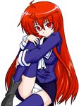  artist_request himuro_akari lowres night_wizard oekaki red_hair solo thighhighs 