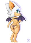  absurd_res big_breasts big_butt breasts butt butt_pose chiropteran clothing female hi_res looking_at_viewer looking_back mammal mdgusty panties panties_only pose rouge_the_bat solo sonic_the_hedgehog_(series) thick_thighs underwear wide_hips wings 