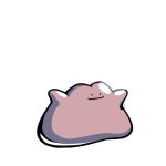  ._. closed_mouth commentary creature ditto english_commentary full_body gen_1_pokemon no_humans pokemon pokemon_(creature) rumwik signature simple_background solo white_background 