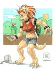  2008 barefoot blonde_hair bottomwear bowser breasts clothing collar controller crossgender female game_controller hair horn kacey koopa mario_bros navel nintendo nintendo_controller open_mouth scalie shorts solo spiked_collar spikes standing surprise torn_clothing transformation video_games wii wii_remote 