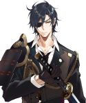  eyepatch male shokudaikiri_mitsutada sword tagme touken_ranbu uniform 