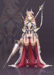  breasts horns miyama_tsubaki_me sword thighhighs weapon 