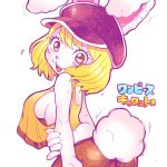  1:1 anthro blonde_hair breasts carrot_(one_piece) clothed clothing female fluffy fluffy_tail hair hat headgear headwear hi_res lagomorph leporid looking_at_viewer mammal one_piece rabbit side_boob solo 