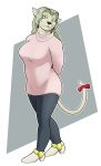  absurd_res anthro badroy clothed clothing elma felid feline female hi_res mammal pinup pose solo sweater topwear wau 