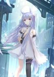  animal_ears dress tagme thighhighs touhourh 