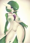  absurd_res ashraely big_breasts blush breasts butt clothed clothing curvy_figure digital_media_(artwork) female fingers gardevoir genitals green_hair hair hi_res huge_breasts humanoid humanoid_genitalia looking_at_viewer nintendo nipples not_furry nude pok&eacute;mon pok&eacute;mon_(species) pussy red_eyes simple_background solo standing thick_thighs video_games voluptuous wide_hips 