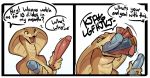  anthro big_breasts bodily_fluids breasts brown_body brown_scales cobra dialogue dildo dildo_in_mouth english_text fangs female hi_res masturbation multicolored_body multicolored_scales multiple_oral multiple_penetration naga neck_bulge non-mammal_breasts open_mouth open_smile oral oral_masturbation oral_penetration penetration red_eyes reptile saliva scales scalie serpentine sex_toy smile snake snake_hood solo speech_bubble spikedmauler tan_body tan_scales text two_tone_body two_tone_scales unseen_character video_games viper_(x-com) x-com x-com_2 
