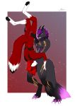  2020 4_toes 5_fingers amur anthro anthro_on_anthro anthro_penetrated anthro_penetrating anthro_penetrating_anthro canid canine digital_media_(artwork) digitigrade fingers fox fur hi_res male male/male male_penetrated male_penetrating male_penetrating_male mammal oral penetration red_body red_fur toes 
