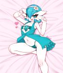  &lt;3 2020 accessory blush camel_toe clothing female flower flower_in_hair gardevoir hair hair_accessory humanoid kionant lying navel nintendo nipple_outline not_furry open_mouth plant pok&eacute;mon pok&eacute;mon_(species) shiny_pok&eacute;mon smile solo underwear video_games white_body 