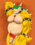  anthro bowser father flaccid foreskin genitals hairy koopa long_foreskin male mario_bros nintendo parent penis reptile scalie solo treebarkdragon uncut video_games 