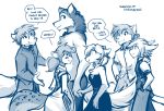  ) 2020 ambiguous_gender anthro bare_shoulders basitin blue_and_white bow_tie breasts brutus_(twokinds) canid canine canis chest_tuft cleavage clothed clothing clovis_(twokinds) conditional_dnp date dialogue dress english_text felid feline female fox fur gloves_(marking) group hair hand_holding hand_on_shoulder hi_res hybrid kathrin_vaughan keidran keith_keiser larger_male male mammal markings monochrome natani ponytail side_view simple_background size_difference sketch smaller_female smaller_male smile spots spotted_body spotted_fur text tom_fischbach topless tuft twokinds webcomic white_background wolf zen_(twokinds) 