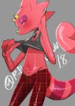  animal_crossing anthro blush chameleon clothed clothing clothing_lift embarrassed flick_(animal_crossing) goth hi_res lizard male navel navel_piercing nintendo piercing r_rvuv18 reptile scalie shirt shirt_lift solo topwear video_games 