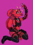  animal_crossing anthro belt blush boots cellphone chameleon choker clothed clothing curled_tail fishnet flick_(animal_crossing) footwear forked_tongue girly goth gutter-bunny hi_res horn jewelry kneeling legwear lizard male necklace nintendo pecs phone pink_background red_body red_scales reptile scales scalie selfie simple_background skimpy smartphone solo thigh_boots thigh_highs tongue tongue_out torn_clothing video_games 