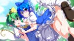  ass cirno daiyousei ebido nopan skirt_lift touhou wings 