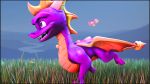  16:9 3d_(artwork) 4k absurd_res activision arthropod black_border border digital_media_(artwork) dragon dragonfly feral hi_res insect male nocturnalfuzz source_filmmaker sparx spyro spyro_reignited_trilogy spyro_the_dragon video_games widescreen 