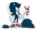  2020 anthro blue_body blue_fur claws clothing digital_media_(artwork) duo eulipotyphlan flying footwear fur green_eyes hi_res holding_object looking_down male mammal milarieshit red_body red_fur scissors shoes simple_background smile sonic_the_hedgehog_(series) sonic_the_werehog sonic_unleashed sparkles standing were wereeulipotyphlan werehog white_background white_body white_fur yellow_eyes 