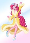 anthro arm_over_head candy clothing earth_pony equid equine female food friendship_is_magic gomerz22 hi_res horse looking_at_viewer mammal my_little_pony one_eye_closed pinkie_pie_(mlp) pony robe slippers solo wink 